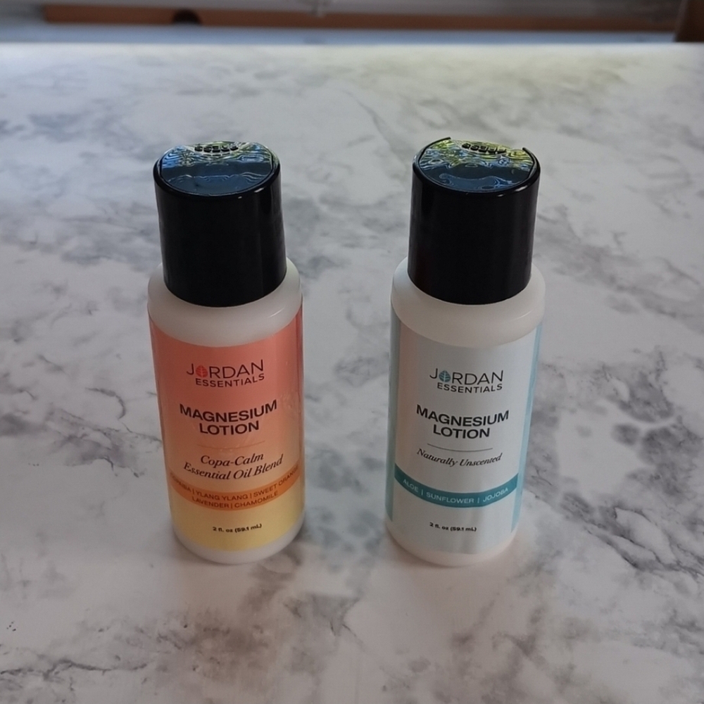 Jordan Essentials Magnesium Lotion Set - Copa-Calm & Naturally Unscented! NEW!!